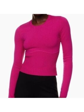 Aritzia Babaton Sculpt Knit Empire Longsleeve Corset Sweater Size M